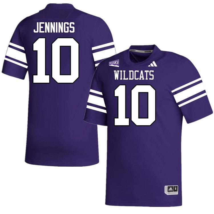 Weber State Wildcats #10 Dijon Jennings College Football Jerseys,Uniforms Stitched-Purple